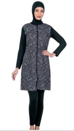 Fantasy 3352 Bayan Desenli Tesettür Mayo