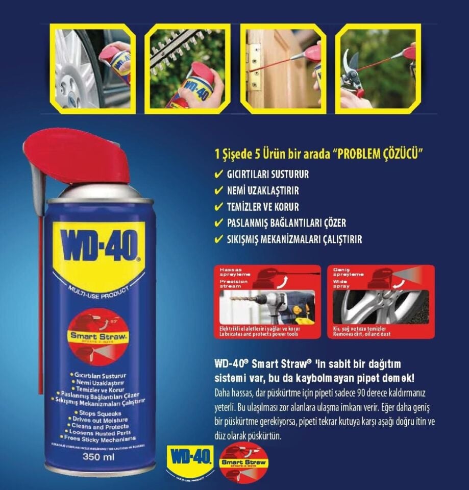 Wd 40 Smart Straw Pas Sökücü Yağlayıcı 350 Ml