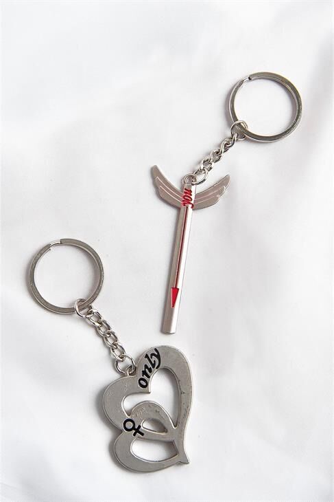 Anahtar Kalp Tasarımlı Best Friends Arkadaş Anahtarlık Aksesuarı