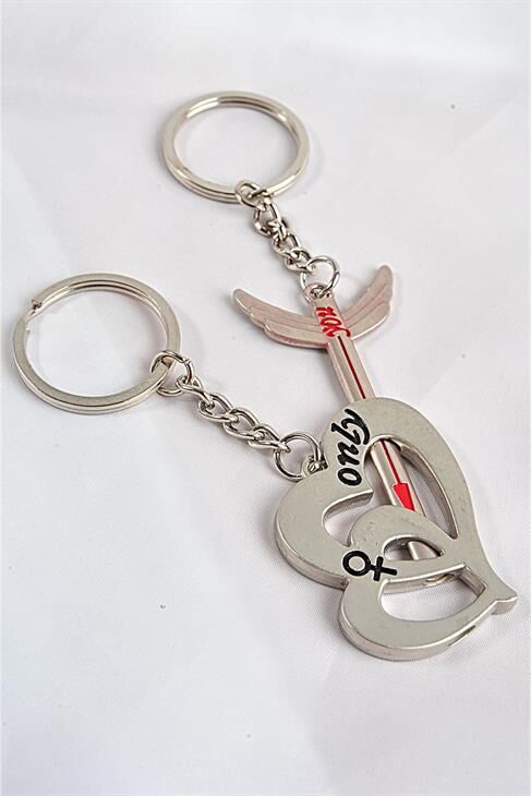 Anahtar Kalp Tasarımlı Best Friends Arkadaş Anahtarlık Aksesuarı