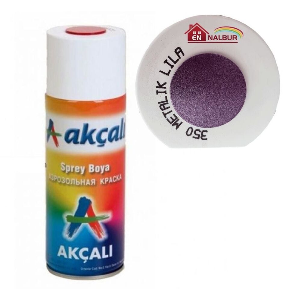 Akçalı Sprey Boya 400 Ml 350 Metalik Lila