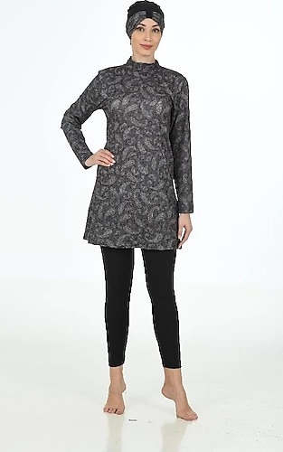 Fantasy 3321 Bayan  Desenli Tesettür Mayo