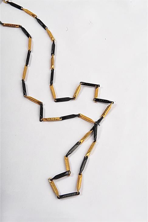 Çelik Gold Ve Metalik Renkli Unisex Çelik Kolye