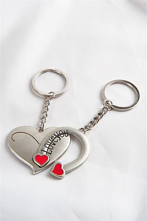 Kalp Ve Mıknatıs Tasarımlı Best Friends Arkadaş Anahtarlık Aksesuarı