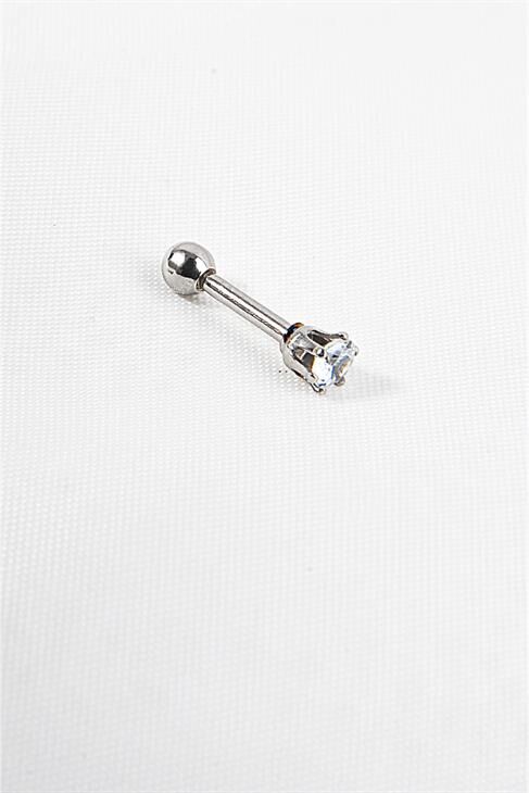 Zirkon Taşlı Cerrahi Çelik Piercing, Küpe, Kulak, Dudak, Kıkırdak,