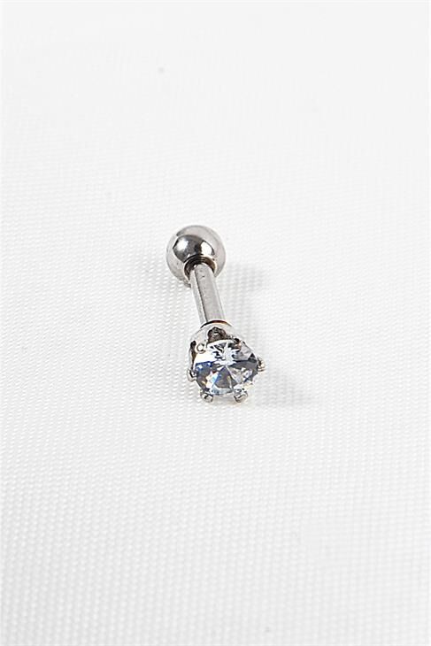 Zirkon Taşlı Cerrahi Çelik Piercing, Küpe, Kulak, Dudak, Kıkırdak,