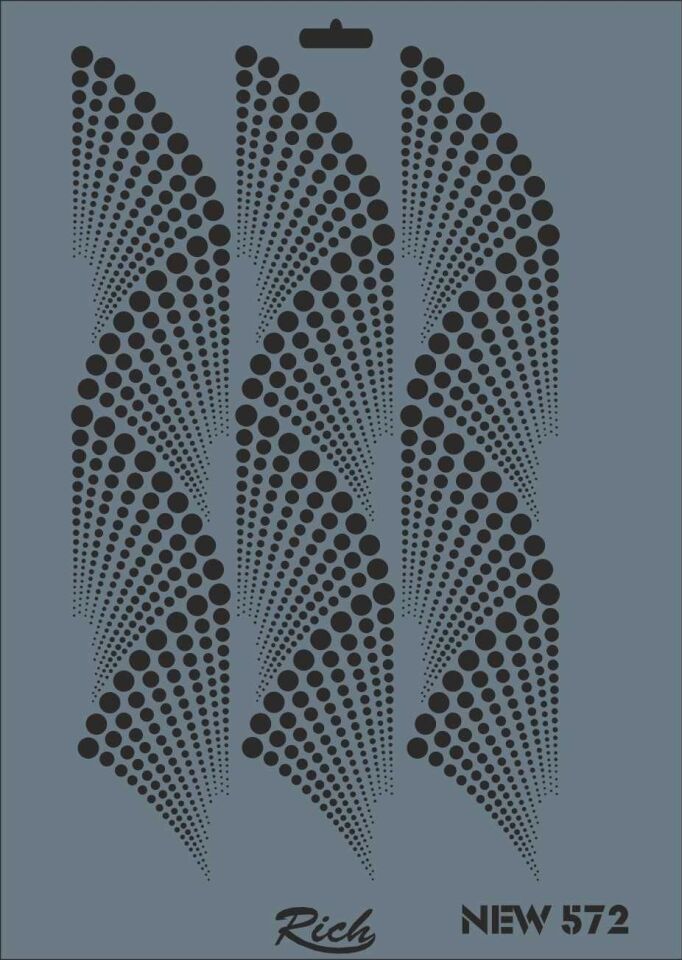 Rich New Seri N572 Stencil 35X25 Cm