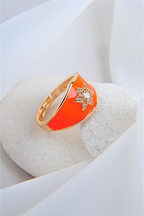 Ayarlanabilir Zirkonium Taşlı Yıldızlı Ayarlanabilir Yüzük