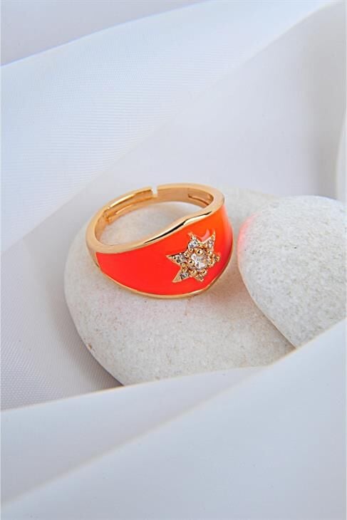 Ayarlanabilir Zirkonium Taşlı Yıldızlı Ayarlanabilir Yüzük