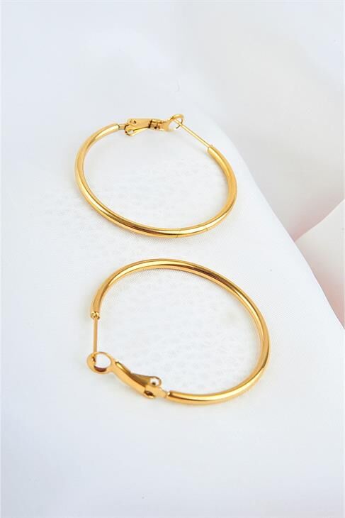 Halka Tasarımlı Çelik Küpe