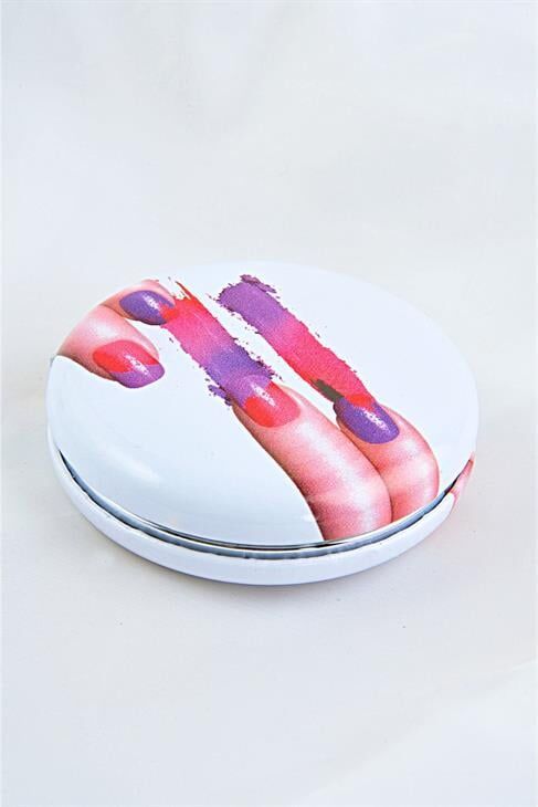 Özel Tasarımlı Küçük Cep Aynası Makyaj Aparatı