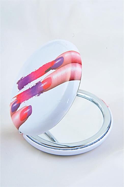 Özel Tasarımlı Küçük Cep Aynası Makyaj Aparatı