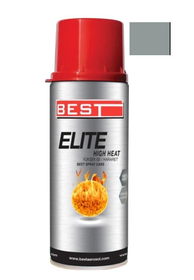 Best Elite Gümüş 600 C Isıya Dayanıklı Sprey Boya 400 Ml