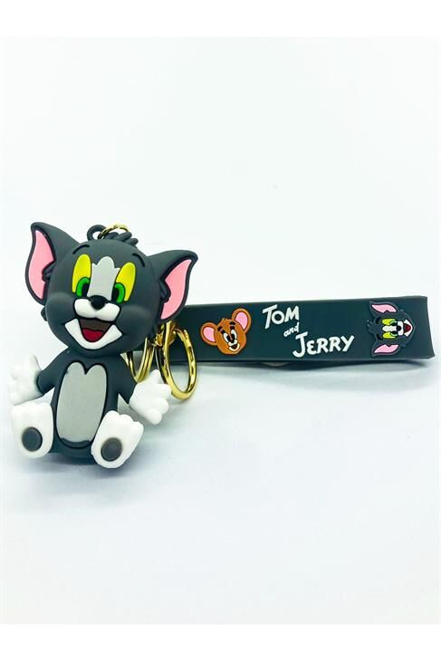 Tom Ve Jerry Karakterli Klipsli Bileklikli Anahtarlık Aksesuar