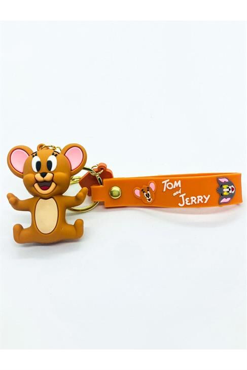 Tom Ve Jerry Karakterli Klipsli Bileklikli Anahtarlık Aksesuar
