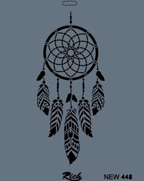 Rich New Seri N448 Stencil 35X25 Cm