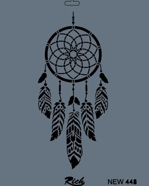 Rich New Seri N448 Stencil 35X25 Cm