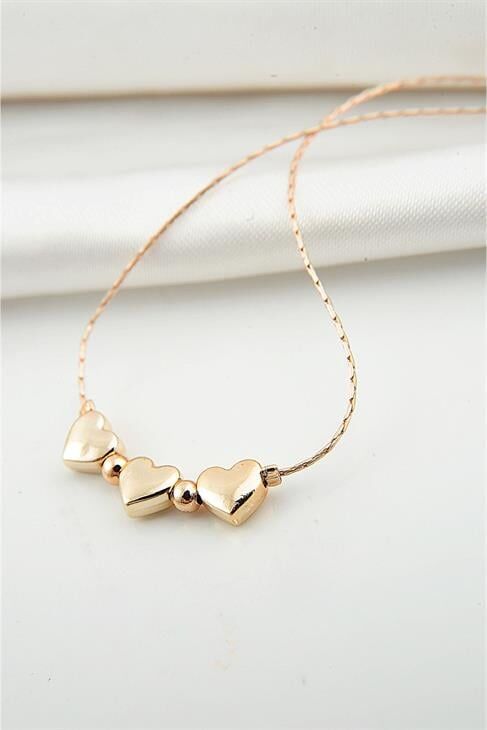 3lü Kalp Tasarımlı Halhal Ayak Aksesuarı