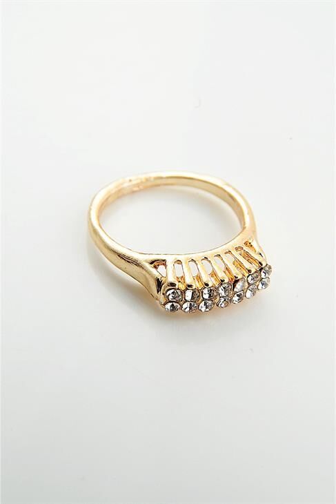 Zirkon Taşlı 2 Sıralı Yüzük