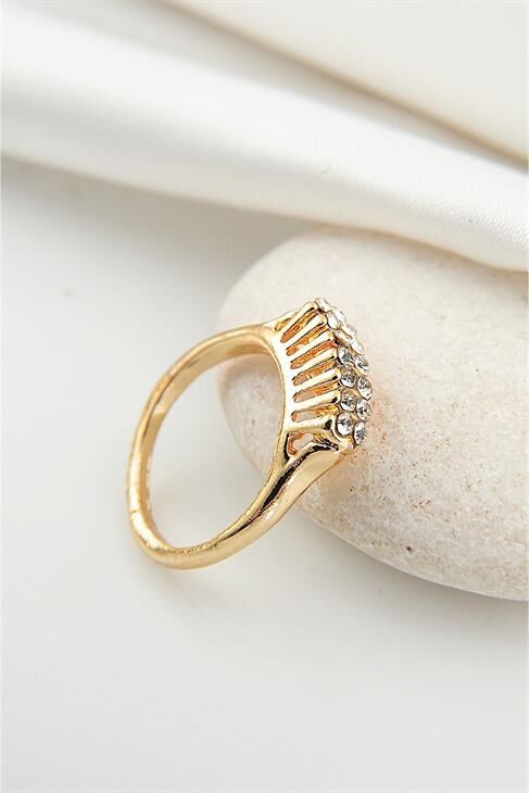 Zirkon Taşlı 2 Sıralı Yüzük