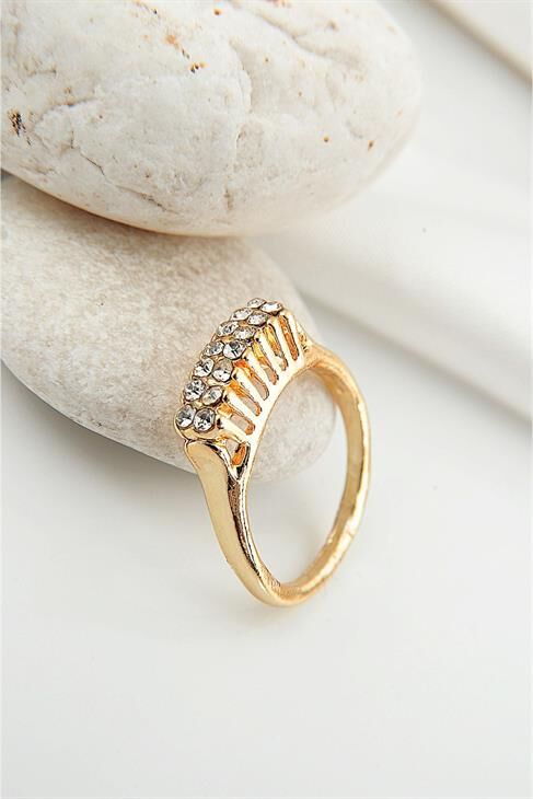 Zirkon Taşlı 2 Sıralı Yüzük