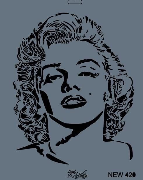 Rich New Seri N420 Stencil 35X25 Cm