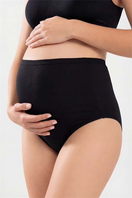 Hamile Lohusa Külodu Siyah Pamuklu Likralı