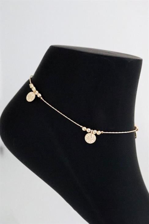 Özel Tasarımlı Gold Renkli Halhal Ayak Aksesuarı