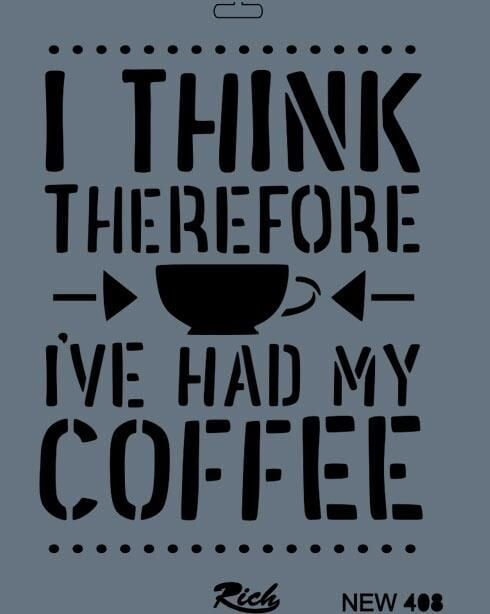 Rich New Seri N408 Stencil 35X25 Cm