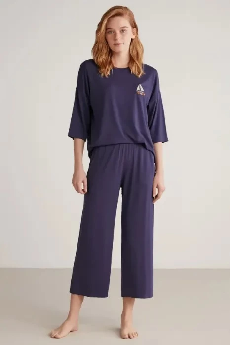 Nautıca W602 Kadın Yarım Kollu Pijama Takımı