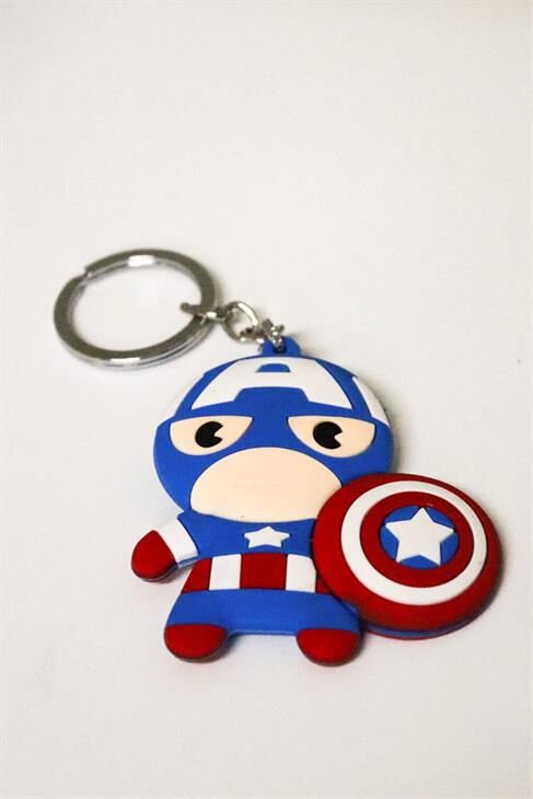 Marvel Kaptan Amerika Tasarımlı Anahtarlık Aksesuar