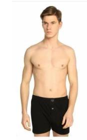 Tutku 0117 Erkek Penye Düz Boxer