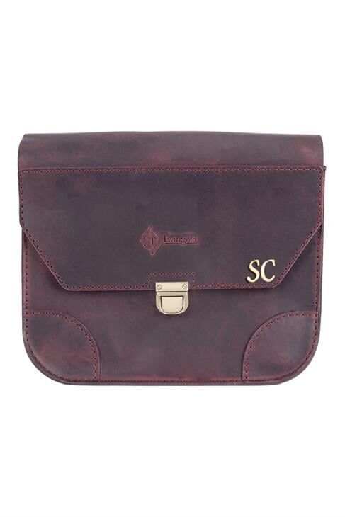 Isminize Özel Orta Boy Deri Çanta