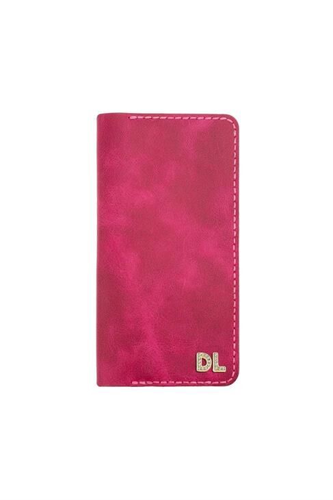 Isminizin Baş Harflerine Özel %100 Dana Deri Rainbow Uzun Fuşya Cüzdan