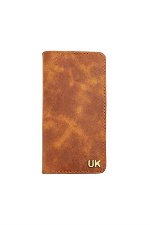 Isminizin Baş Harflerine Özel %100 Dana Deri Rainbow Uzun Camel Cüzdan