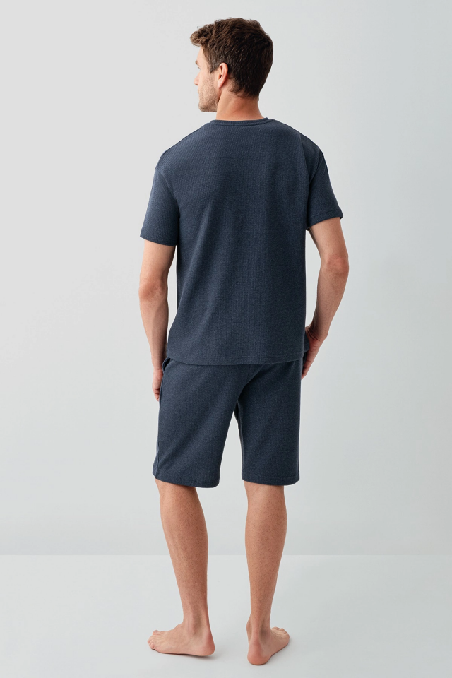 RolyPoly 3725-S Erkek O Yaka Bermuda Takım