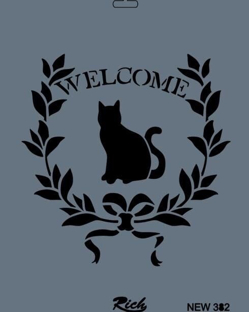 Rich New Seri N382 Stencil 35X25 Cm