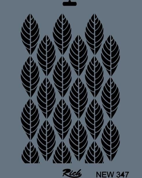 Rich New Seri N347 Stencil 35X25 Cm