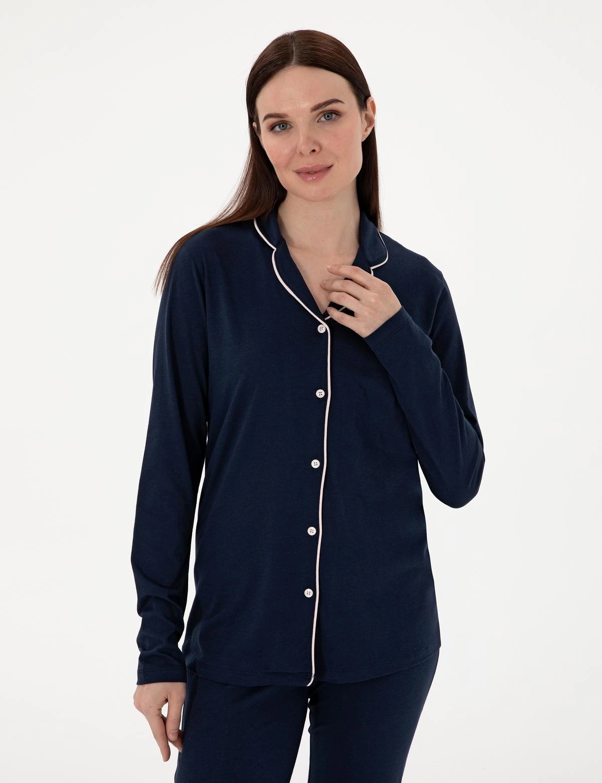 Pıerre Cardın 7717-S Bayan Gömlek Pijama Takımı