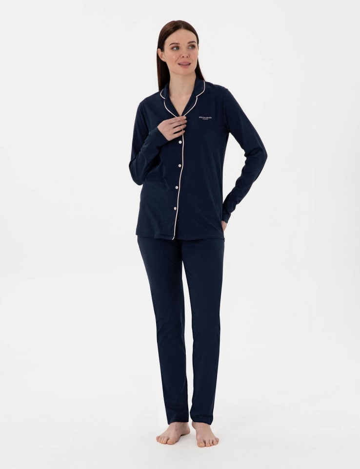 Pıerre Cardın 7717-S Bayan Gömlek Pijama Takımı