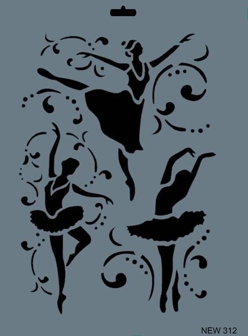 Rich New Seri N312 Stencil 35X25 Cm