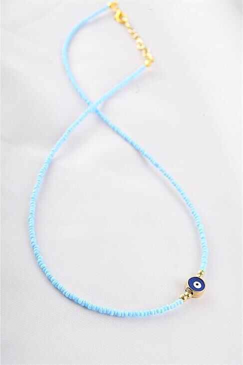 Boncuklu Nazar Tasarımlı Kolye