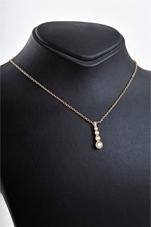 Özel Tasarımlı Zirkon Taşlı Kolye