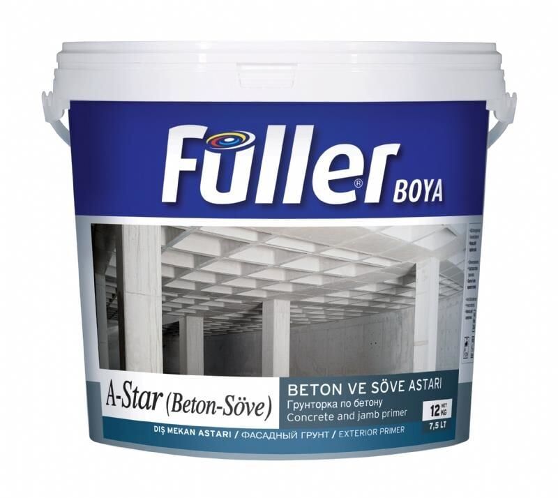 Füller AStar Brüt Beton Söve Astarı 12 Kg Açık Mavi