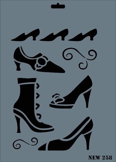 Rich New Seri N258 Stencil 35X25 Cm