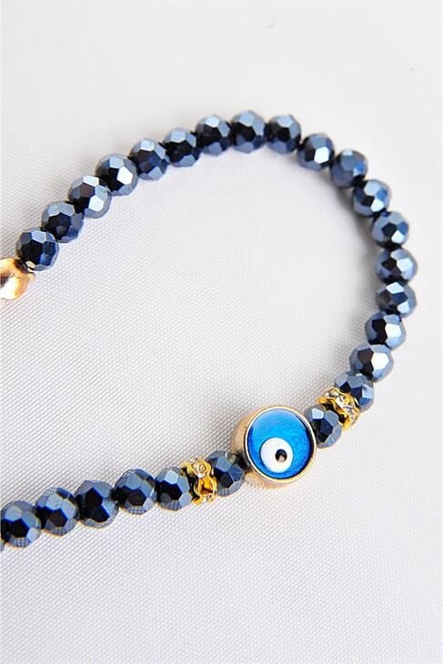 Nazar Boncuğu Tasarımlı Renkli Bileklik