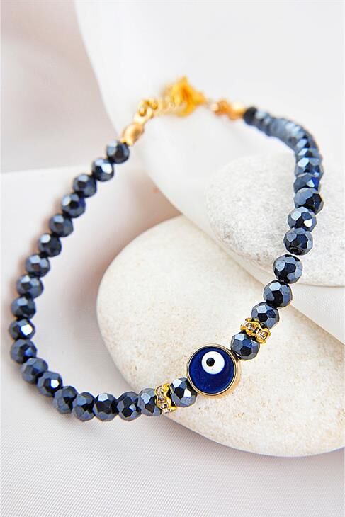 Nazar Boncuğu Tasarımlı Renkli Bileklik