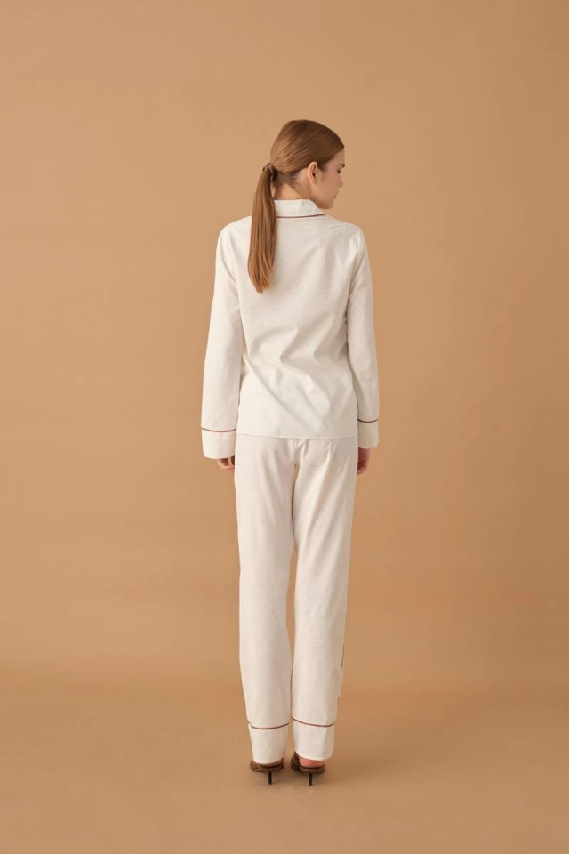 Pierre Cardin 25235 Kadın 3'Lü Braletli Biyeli Pijama Takım