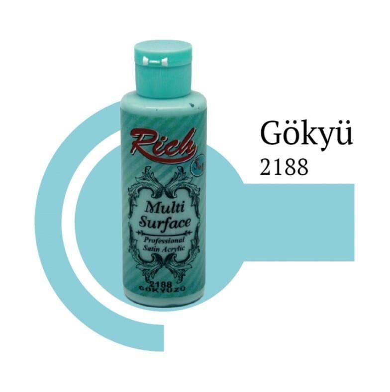 Rich Multi Surface 2188 Gökyüzü Akrilik Boya 120 Cc