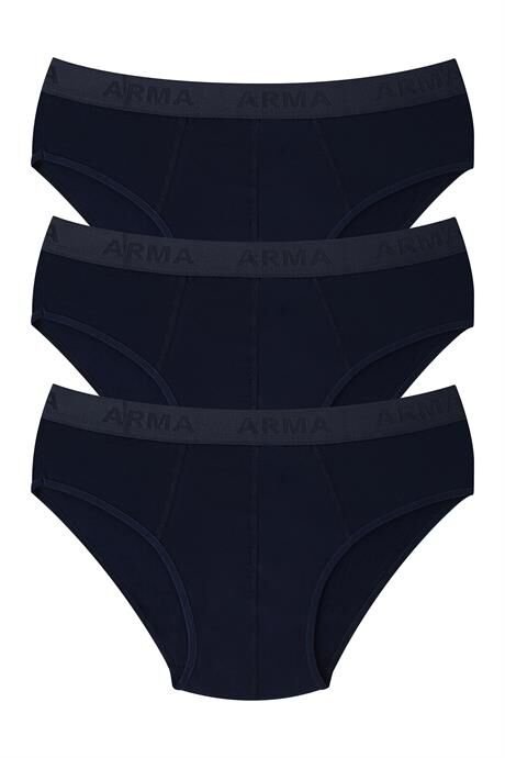 Erkek Bambu Slip Külot Düz Lacivert 3'lü Paket